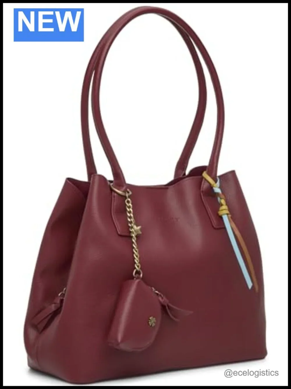 Lucky Brand Alin Small Tote Faux Leather Handbag Magnetic Closure